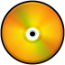 CD Colored Orange Icon 72x72 png